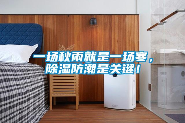 一場秋雨就是一場寒，除濕防潮是關鍵！
