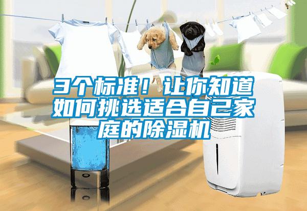 3個標準！讓你知道如何挑選適合自己家庭的除濕機