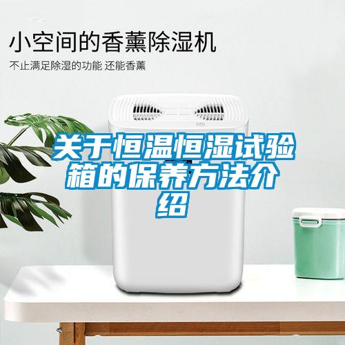 關于恒溫恒濕試驗箱的保養方法介紹