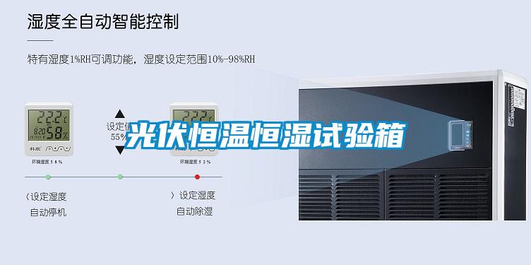 光伏恒溫恒濕試驗箱