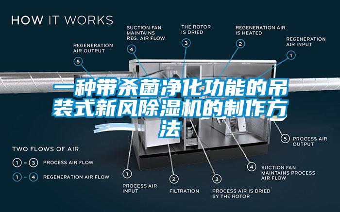 一種帶殺菌凈化功能的吊裝式新風除濕機的制作方法