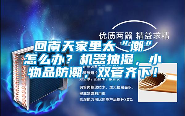 回南天家里太“潮”怎么辦？機器抽濕，小物品防潮，雙管齊下！
