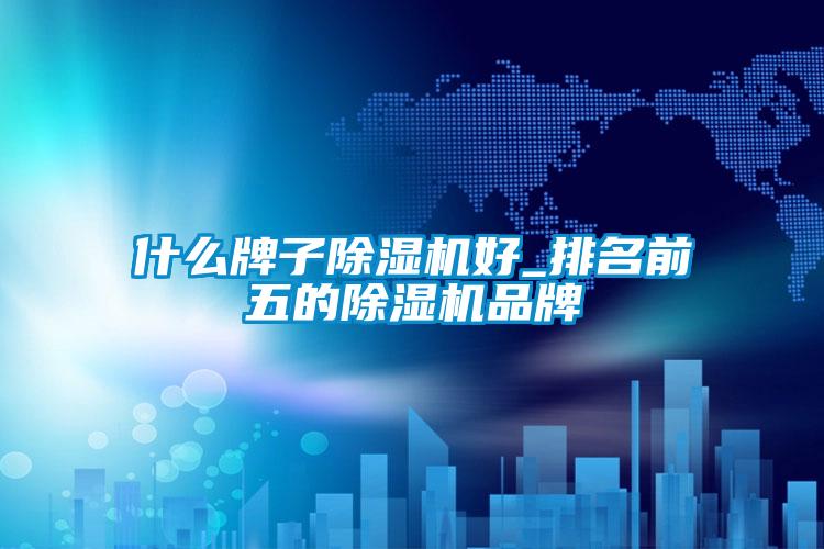 什么牌子除濕機好_排名前五的除濕機品牌