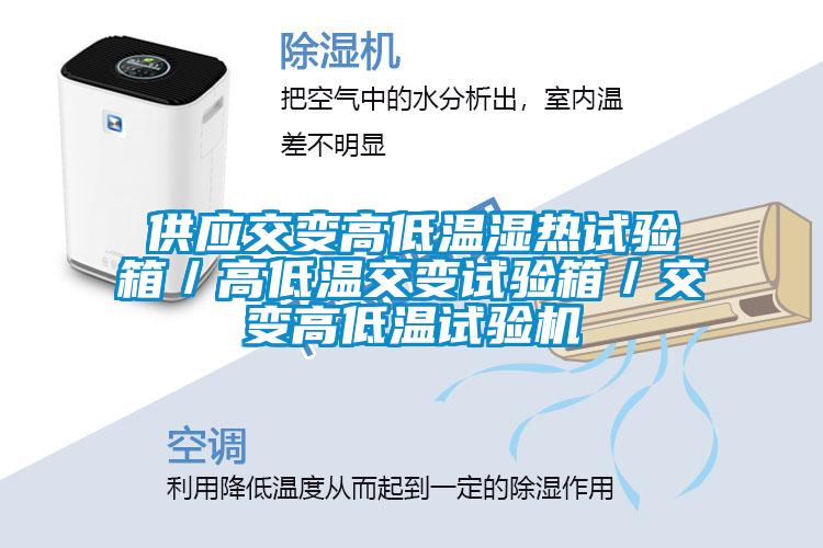 供應交變高低溫濕熱試驗箱／高低溫交變試驗箱／交變高低溫試驗機