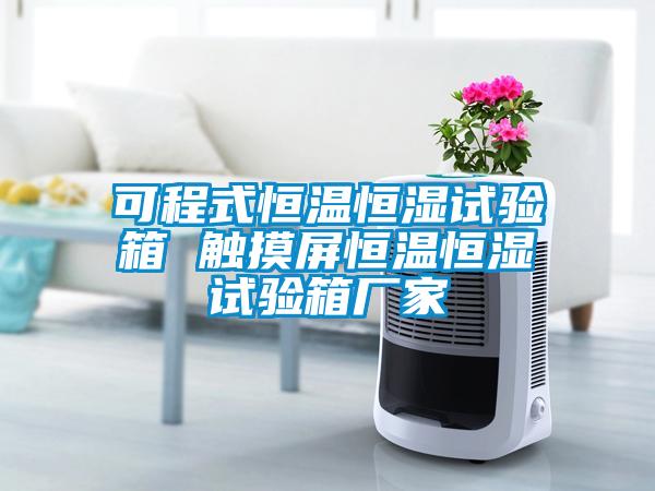 可程式恒溫恒濕試驗箱 觸摸屏恒溫恒濕試驗箱廠家