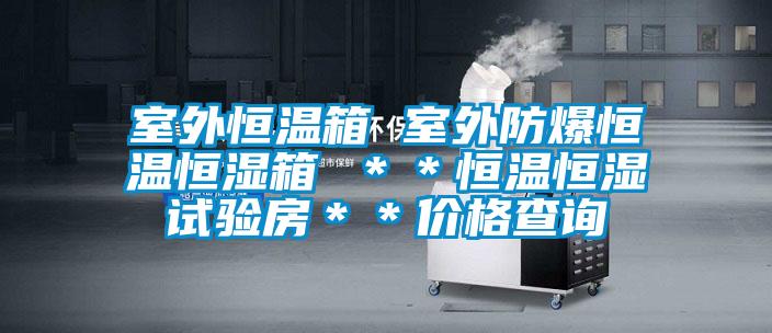 室外恒溫箱 室外防爆恒溫恒濕箱 ＊＊恒溫恒濕試驗房＊＊價格查詢