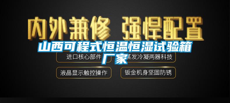 山西可程式恒溫恒濕試驗箱廠家