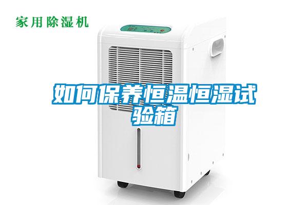 如何保養恒溫恒濕試驗箱
