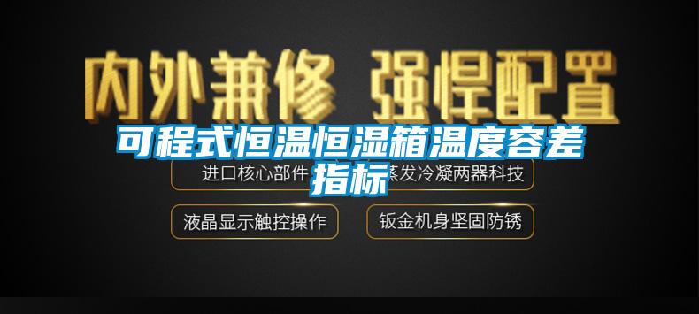 可程式恒溫恒濕箱溫度容差指標