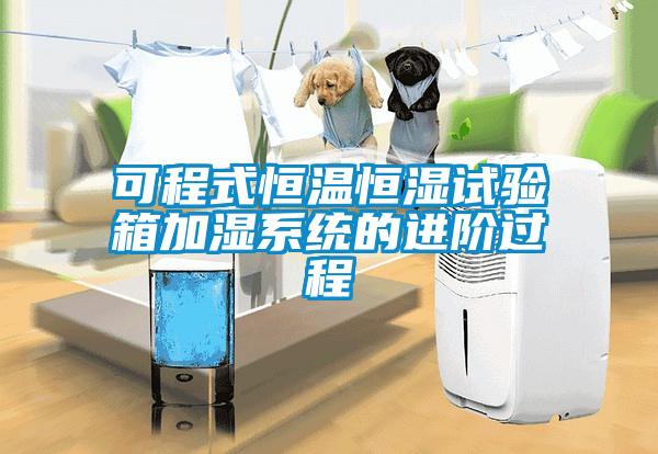 可程式恒溫恒濕試驗箱加濕系統的進階過程