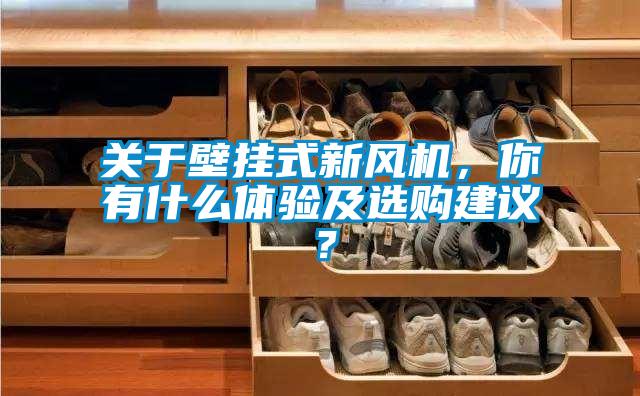 關于壁掛式新風機，你有什么體驗及選購建議？