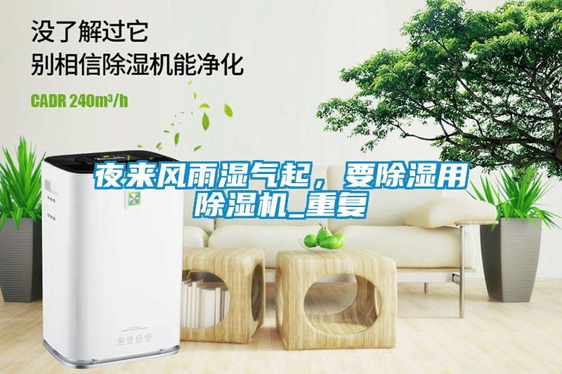 夜來風雨濕氣起，要除濕用除濕機_重復