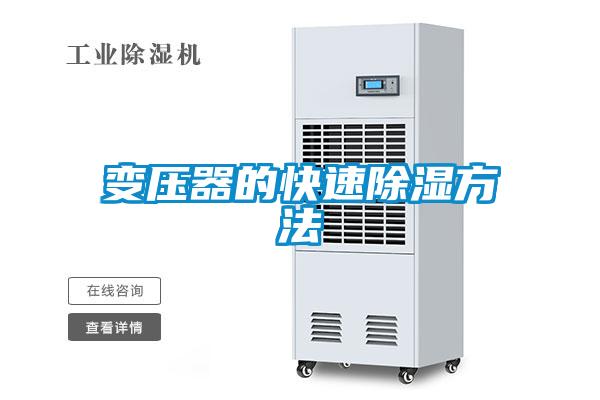 變壓器的快速除濕方法