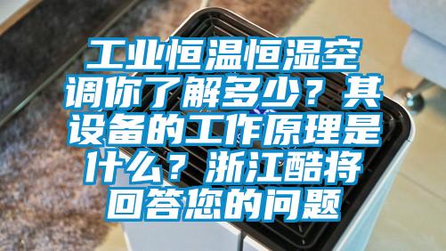 工業(yè)恒溫恒濕空調(diào)你了解多少？其設(shè)備的工作原理是什么？浙江酷將回答您的問題