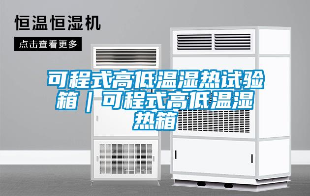 可程式高低溫濕熱試驗箱｜可程式高低溫濕熱箱