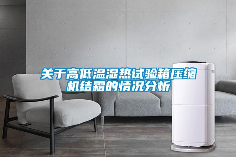 關于高低溫濕熱試驗箱壓縮機結霜的情況分析