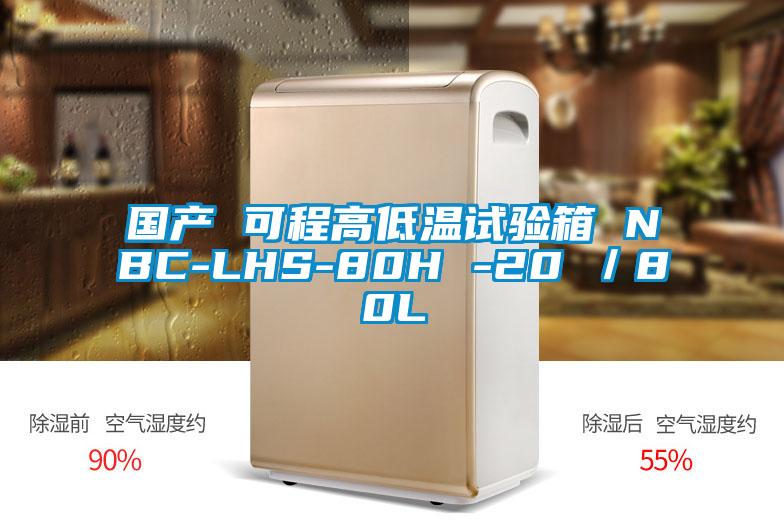 國產(chǎn) 可程高低溫試驗箱 NBC-LHS-80H -20℃／80L
