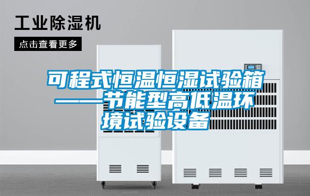 可程式恒溫恒濕試驗箱——節(jié)能型高低溫環(huán)境試驗設(shè)備