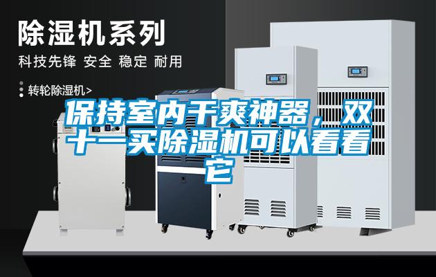 保持室內干爽神器，雙十一買除濕機可以看看它