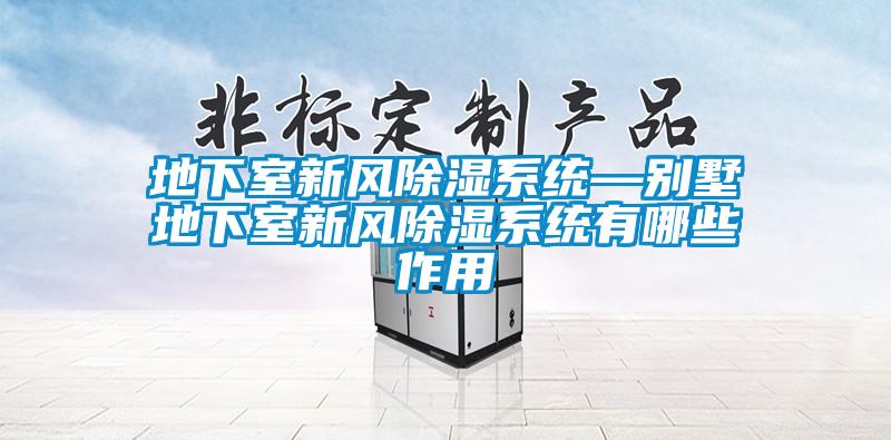 地下室新風除濕系統(tǒng)—別墅地下室新風除濕系統(tǒng)有哪些作用