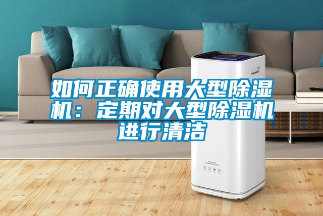 如何正確使用大型除濕機：定期對大型除濕機進行清潔