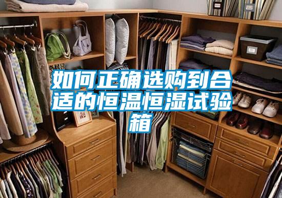 如何正確選購到合適的恒溫恒濕試驗箱