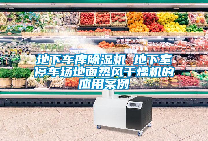 地下車庫除濕機 地下室停車場地面熱風干燥機的應用案例