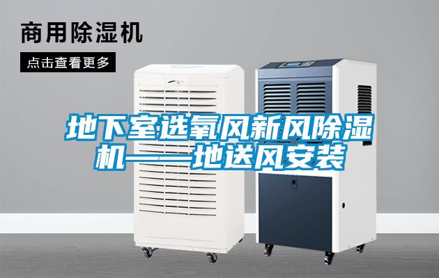 地下室選氧風新風除濕機——地送風安裝