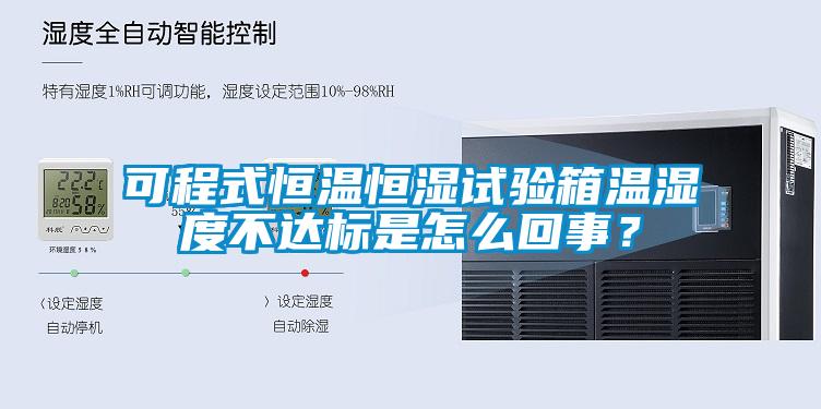 可程式恒溫恒濕試驗箱溫濕度不達標是怎么回事？