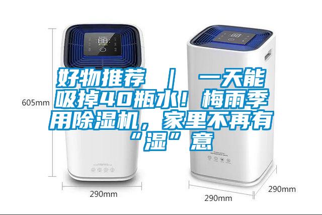 好物推薦 ｜ 一天能吸掉40瓶水！梅雨季用除濕機，家里不再有“濕”意