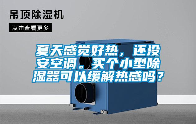 夏天感覺好熱，還沒安空調。買個小型除濕器可以緩解熱感嗎？