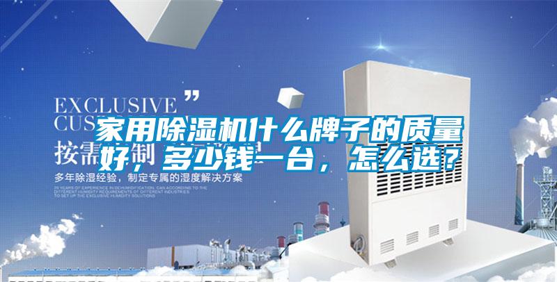 家用除濕機什么牌子的質量好，多少錢一臺，怎么選？