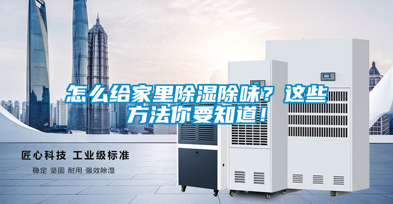 怎么給家里除濕除味？這些方法你要知道！
