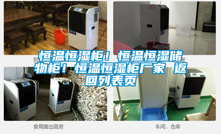 恒溫恒濕柜！恒溫恒濕儲(chǔ)物柜！恒溫恒濕柜廠家 返回列表頁