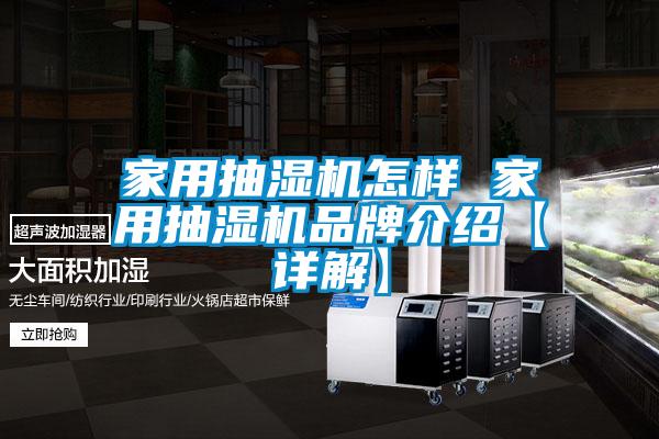 家用抽濕機怎樣 家用抽濕機品牌介紹【詳解】