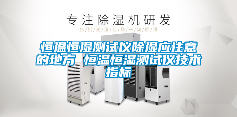 恒溫恒濕測試儀除濕應注意的地方 恒溫恒濕測試儀技術指標