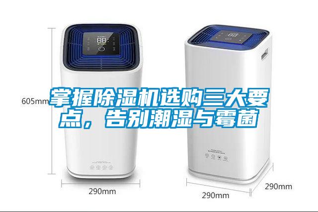 掌握除濕機選購三大要點，告別潮濕與霉菌