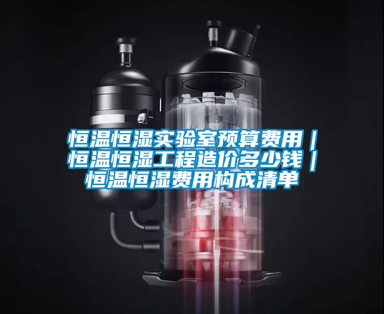 恒溫恒濕實驗室預(yù)算費用｜恒溫恒濕工程造價多少錢｜恒溫恒濕費用構(gòu)成清單