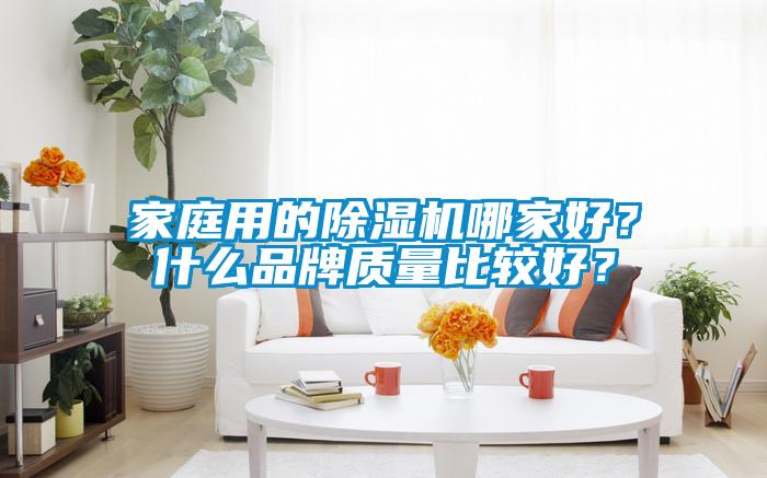 家庭用的除濕機(jī)哪家好？什么品牌質(zhì)量比較好？