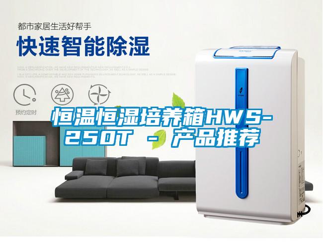 恒溫恒濕培養箱HWS-250T - 產品推薦