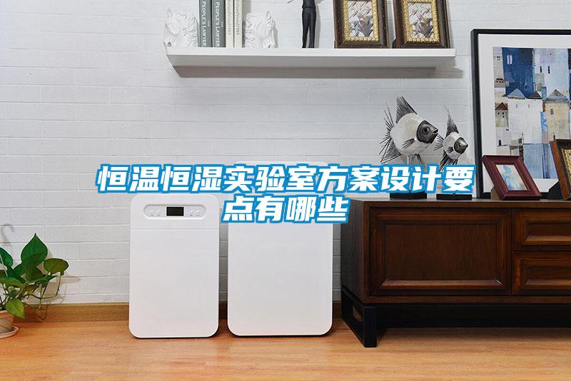 恒溫恒濕實驗室方案設(shè)計要點(diǎn)有哪些