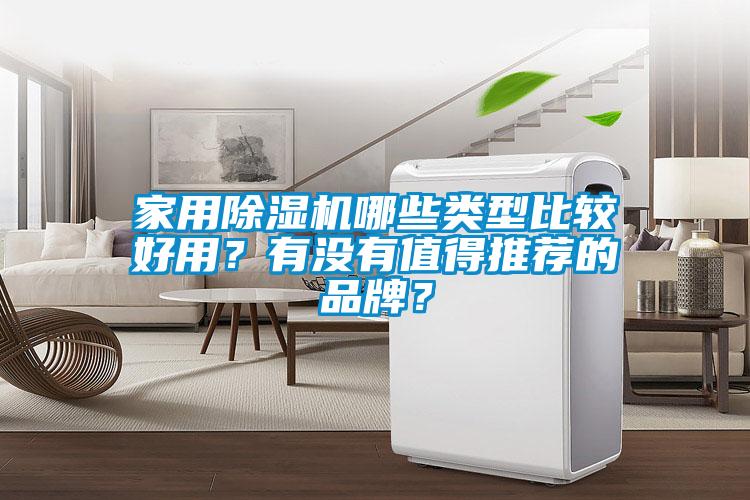 家用除濕機哪些類型比較好用？有沒有值得推薦的品牌？