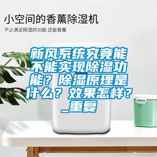 新風(fēng)系統(tǒng)究竟能不能實現(xiàn)除濕功能？除濕原理是什么？效果怎樣？_重復(fù)
