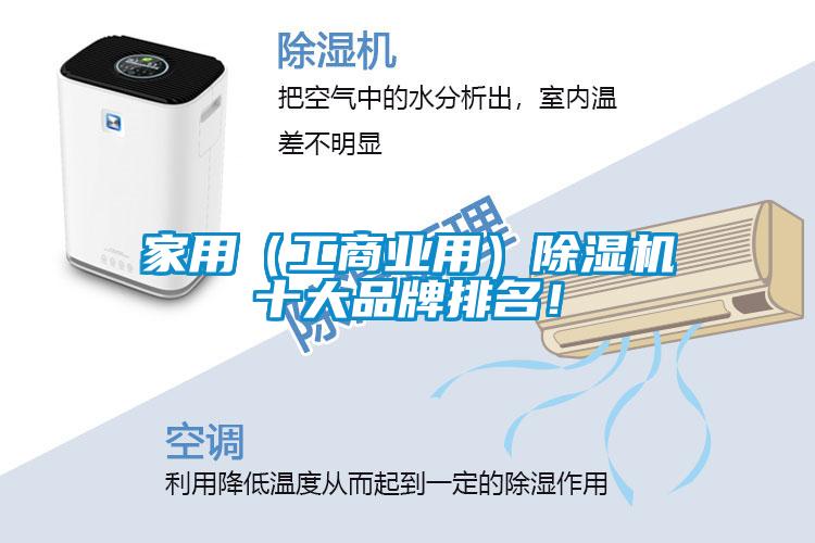家用（工商業用）除濕機十大品牌排名！