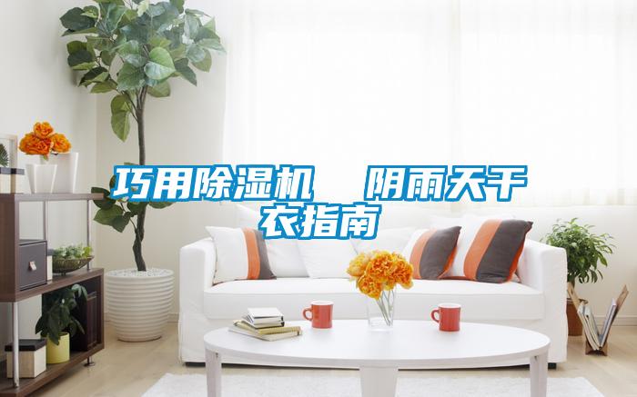 巧用除濕機  陰雨天干衣指南