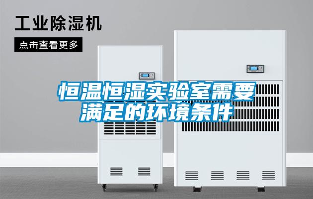 恒溫恒濕實驗室需要滿足的環境條件