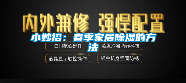 小妙招：春季家居除濕的方法