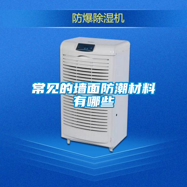常見的墻面防潮材料有哪些
