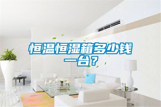 恒溫恒濕箱多少錢一臺？