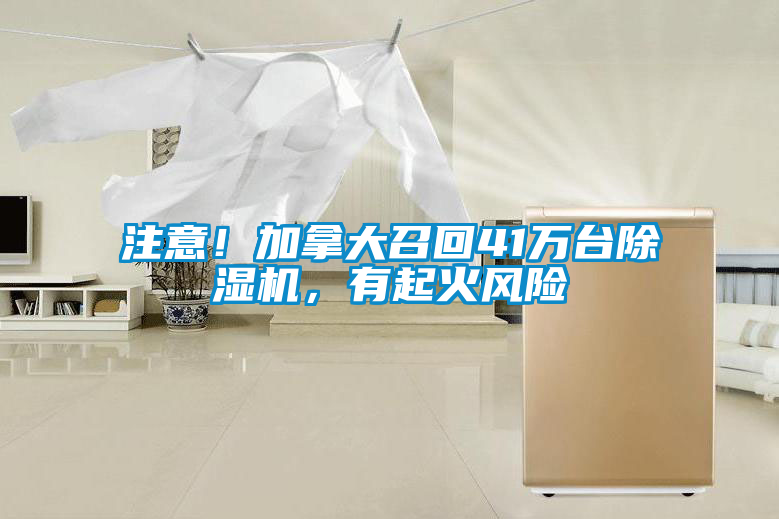 注意！加拿大召回41萬臺除濕機，有起火風險